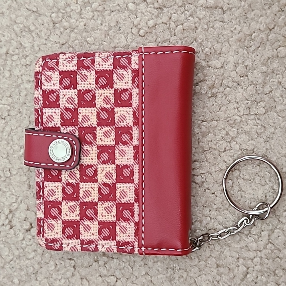 Vintage Liz Claiborne key ring card wallet 90's